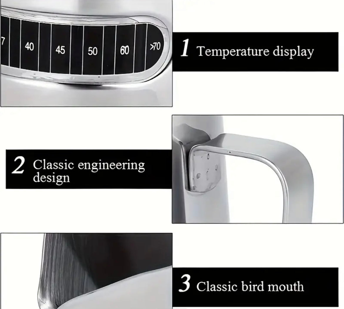Latte PRO Milk Jug 600 ml with built-in temperature display