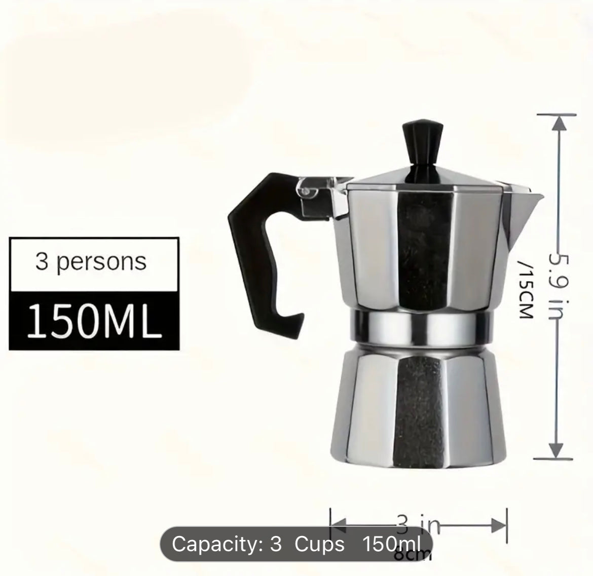 3 cup MOKA Pot coffee maker