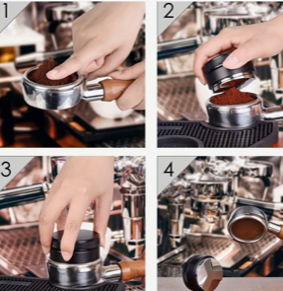 Espresso Tamper & Distributor Black